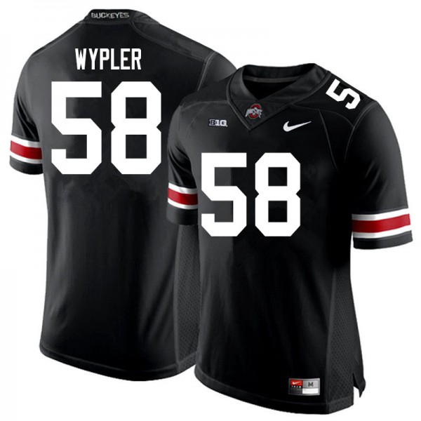 Ohio State Buckeyes #58 Luke Wypler Men University Jersey Black OSU93795